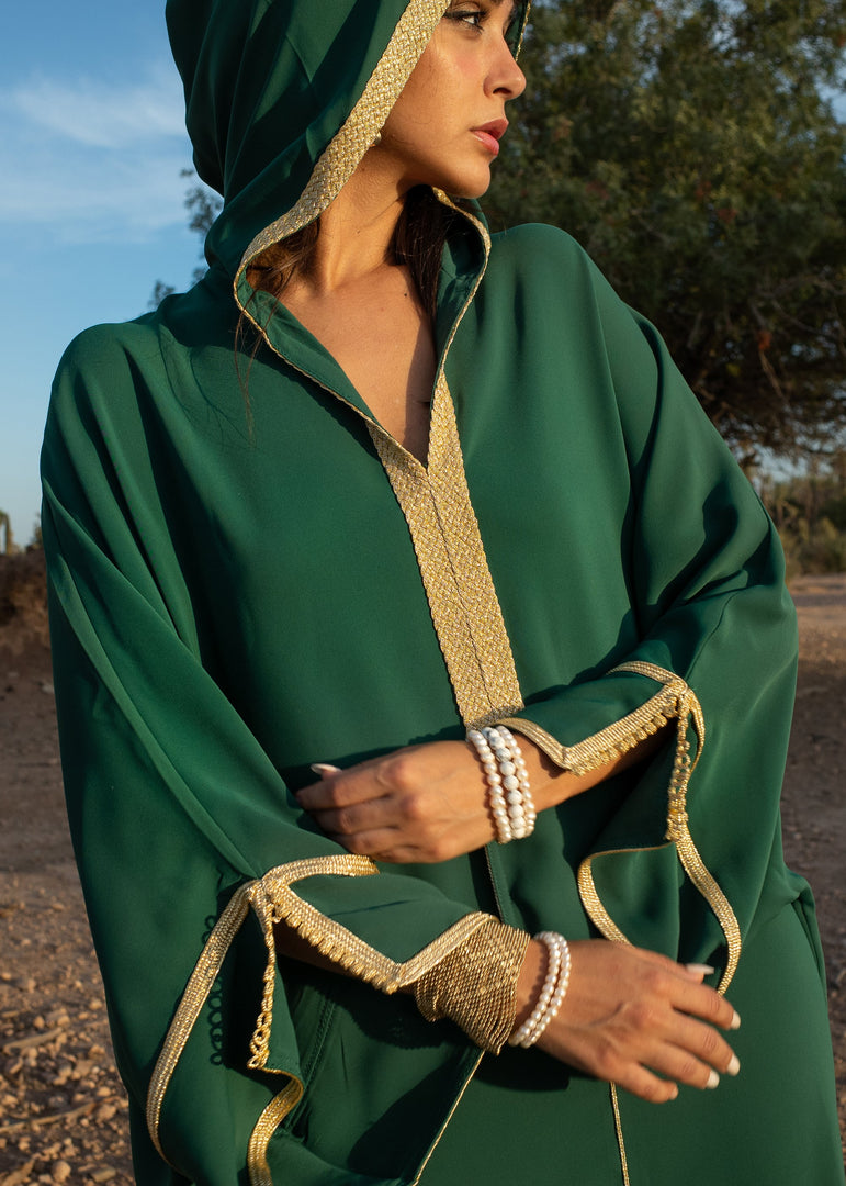 Silk Brocade Moroccan Caftan