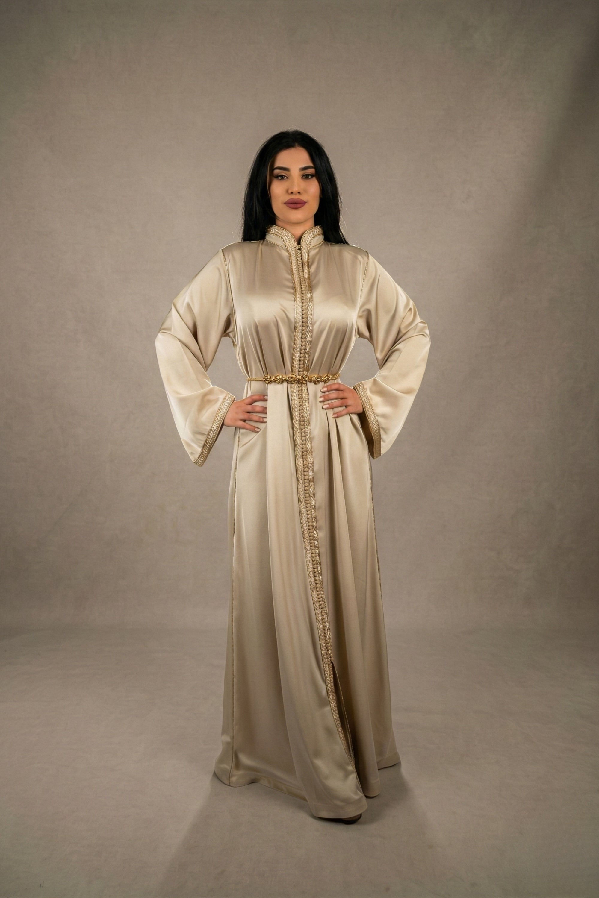 Classic Golden Beige Caftan