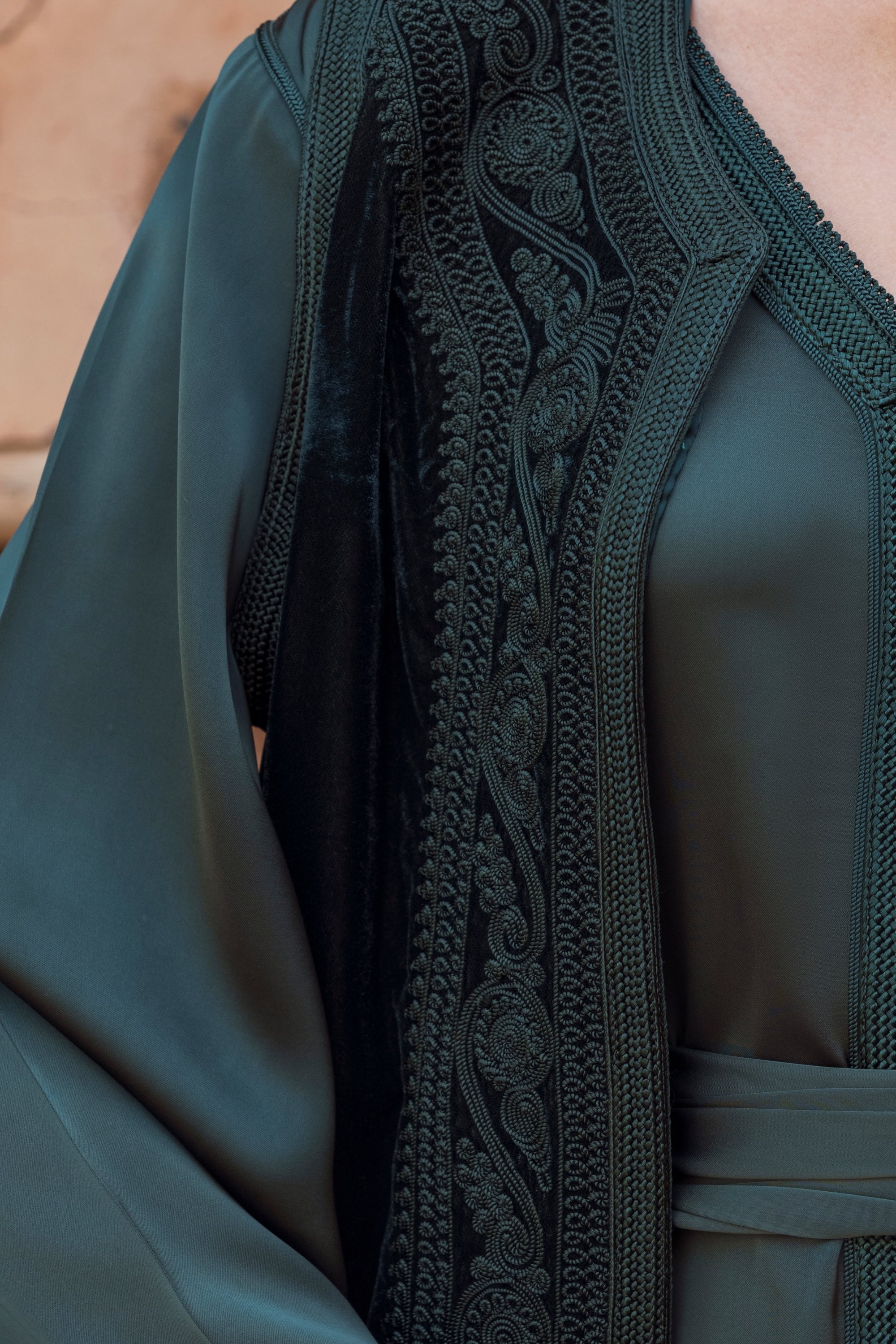 Forest Green Long Gilet