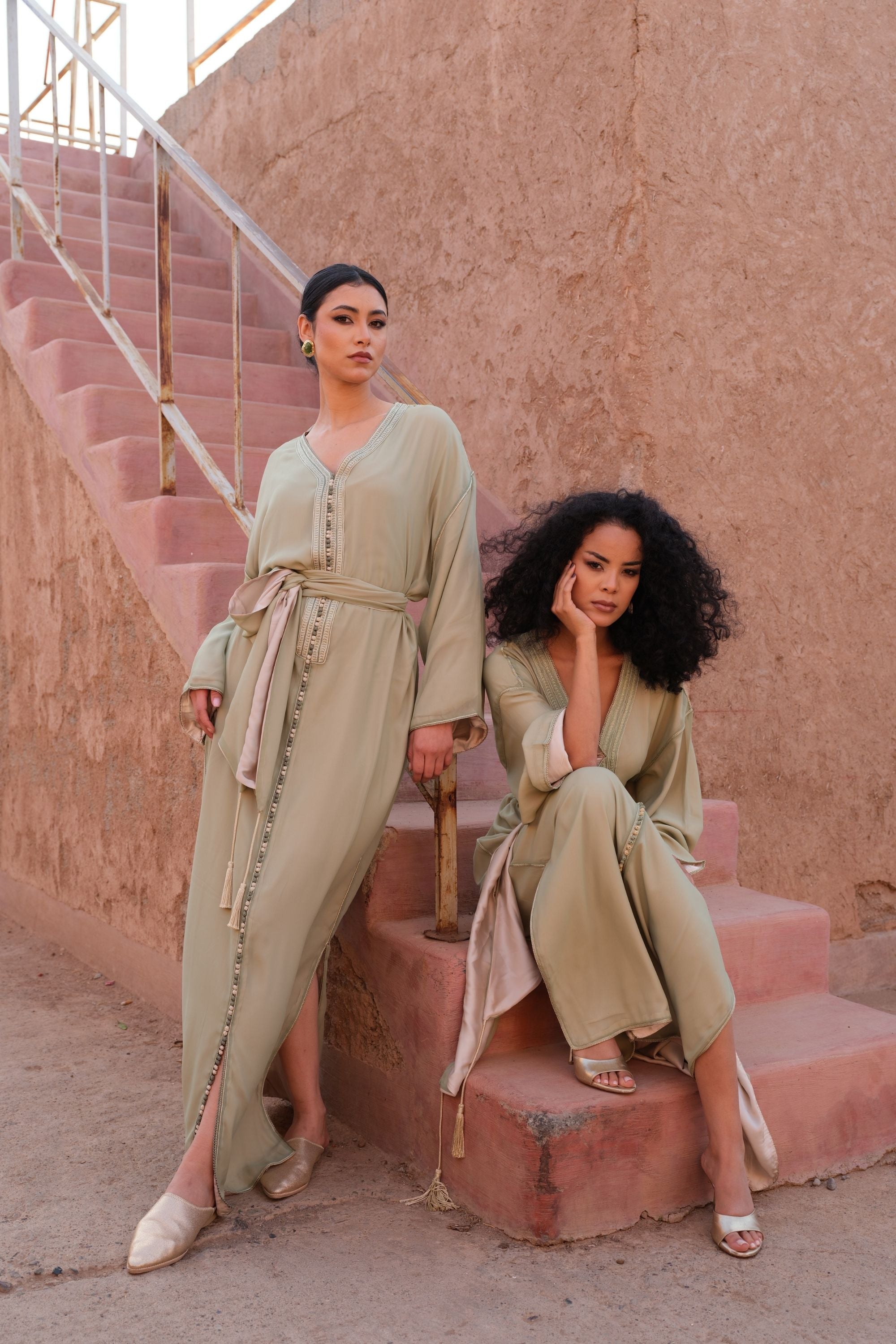 Green Sage Caftan
