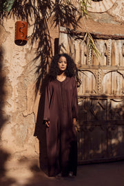 Mocha Embroidered Caftan
