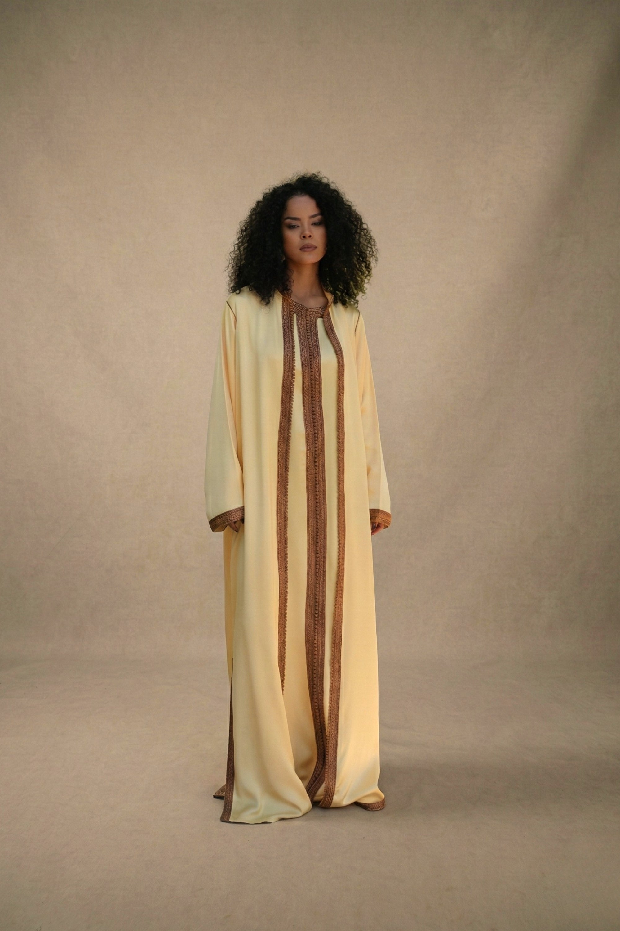 The Lemon Zest and Earth Caftan Set